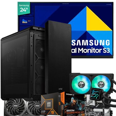 PC ALTA GAMA. IDEAL PARA DISEÑADOR GRAFICO-CREADORES DE CONTENIDO- ARQUITECTURA.- JUEGOS DE ALTA GAMA: PROCESADOR R9 9900 CON CPU LIQUIDO COOLER ASUS Y TARJETA GRAFICA. 1TB. 32 GB. +MONITOR 24"