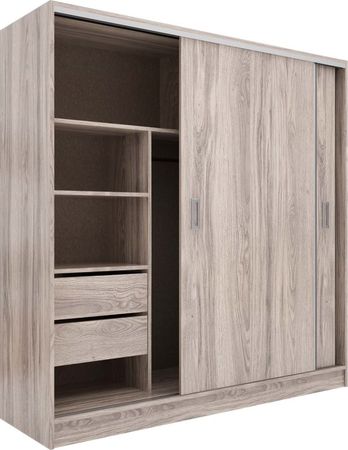 Placard 2 Puertas Muebles Orlandi 182 Cm 3153 Abedul