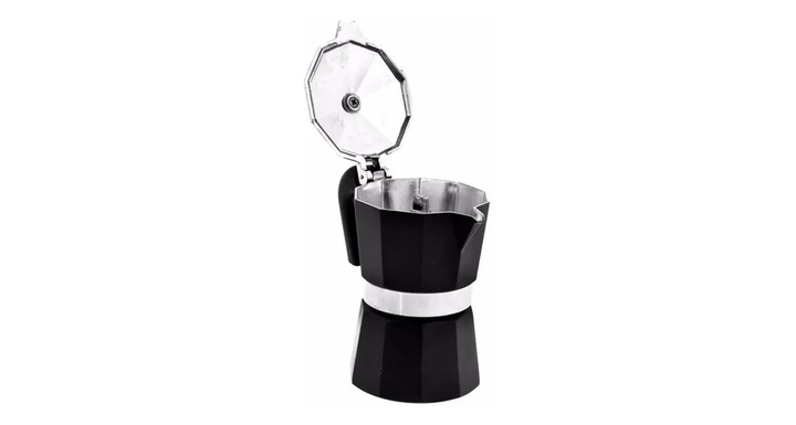 Cafetera Express Pedrini Aluminio Italiana 3 Pocillos Negra Negro - Vista 4