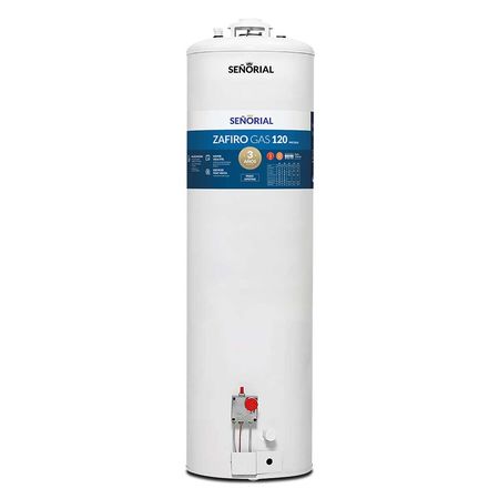 Termotanque a Gas Señorial 120 Lt TSZ120 Zafiro Conexión Superior