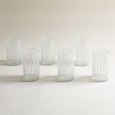 Set x 6 vasos altos Bihar White