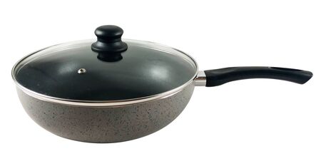 Wok Antiadherente Gris Granito De 28 Cm