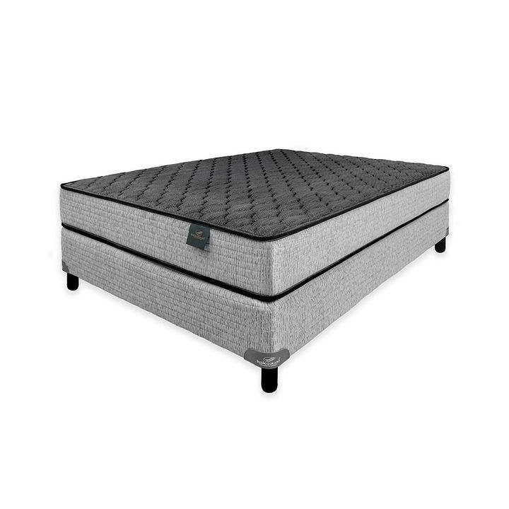 Conjunto Sommier y Colchón Sueño Dorado Niza 2 Plazas (140x190 cm) - Espuma Alta Densidad - Vista 2