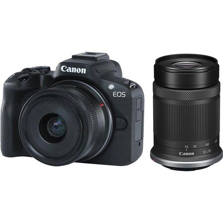 CAMARA DIGITAL CANON EOS R50 18-55 + OBJETIVO RF 55-210 MM