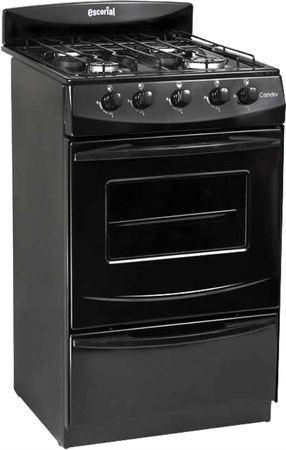 Cocina Escorial Candor Gas Envasado S2 4H 51 Cm Negro