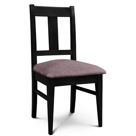 Silla de Comedor Euro lustre Wengue Tapizado Shot Morado Espacity