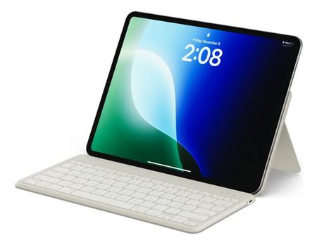 Teclado Bluetooth Satechi Onthego Con Soporte - Beige