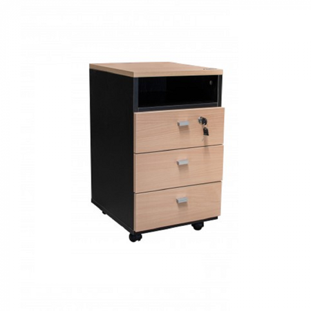 Cajonera Rodante PLATINUM 525 Haya/Negro