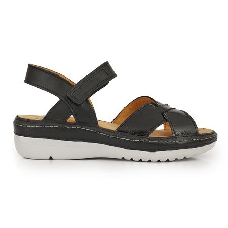 SANDALIA BAGON NEGRA CHAROL