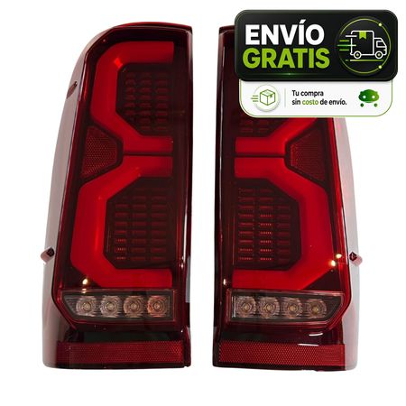 Juego de Opticas Traseras Full LED para Toyota Hilux 2005 a 2014 12V