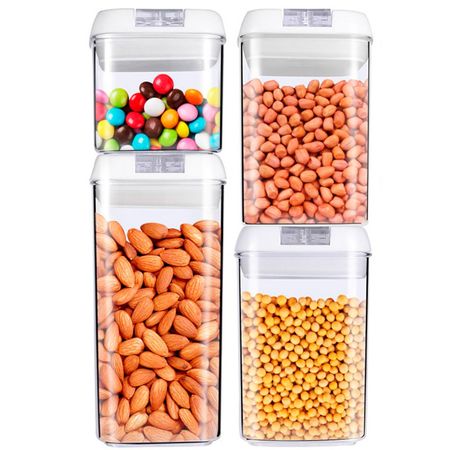 Kit x4 Frascos con Cierre Hermético Gadnic 