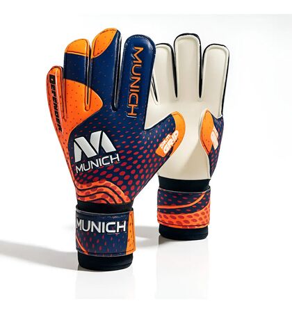 Guantes De Arquero Munich Defender Con Soft Grippy Negro/Naranja #11