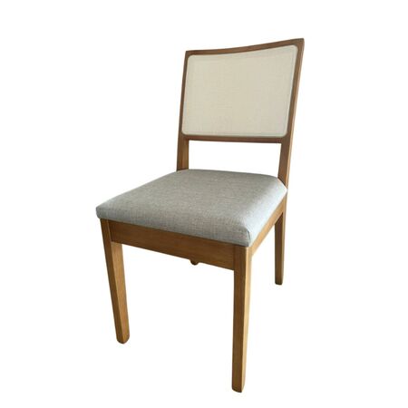SILLA COMEDOR MADERA MACIZA PACK X BEIGE