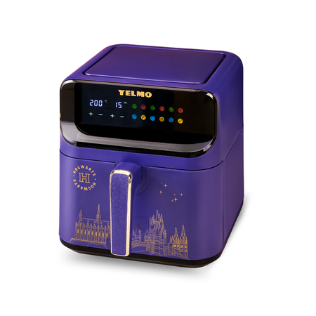 Freidora De Aire Digital Yelmo Harry Potter 7lts FR-73HP 1700w Violeta/Dorado Edición Limitada 9 Programas