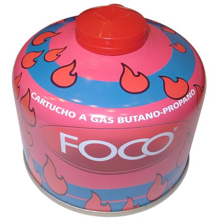 Cartucho Descartable Foco Gas Butano Camping 230 Grs Con Rosca