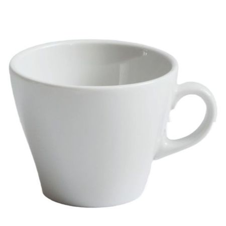 Set X 6 Taza Desayuno 200 Ml Porcelana Linea Monza Verbano Blanco Monza