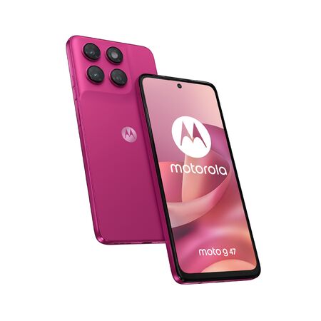 Celular Motorola Moto G47 128GB 4GB RAM Fuchsia Red