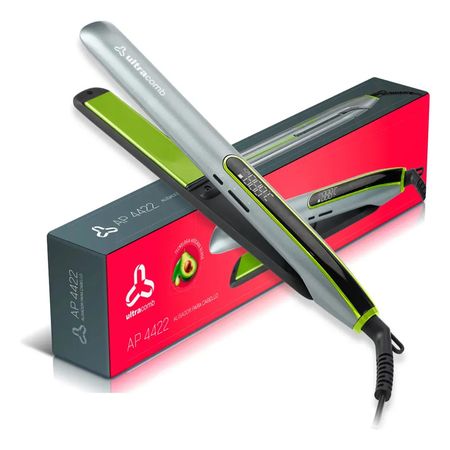 Plancha De Pelo Ultracomb Ap-4422 Ceramica Tourmaline Ion Plateado