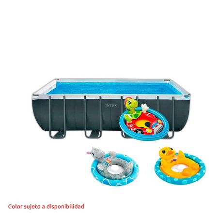 Combo Pileta Estructural Intex 17203L 549x132x274cm + Flotador Intex 22kg