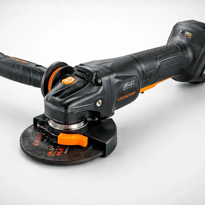 Amoladora Angular Inalambrica Lusqtoff Aml115-9b Sin Bateria Negro 50 - Vista 6