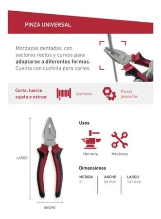 Pinza Universal Wembley 6 Pulgadas