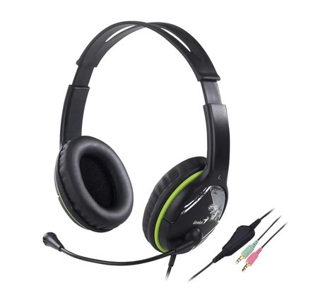 Auricular Genius HS400A Mic Green Single Jack Cable