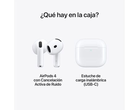 Apple AirPods 4ta Generación con Cancelación Activa de Ruido