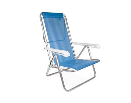 Reposera 8 Posc Aluminio Sannet Azul Francia