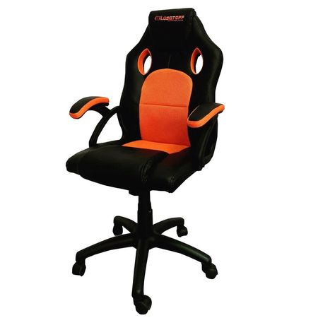 Silla Gamer Lusqtoff SGL100-9 Negra y Naranja