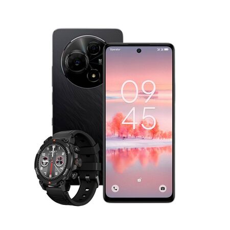 Combo TCL 60 NXT Paper 5G 8+512GB Dark Black + Smartwatch Dekkin GPS