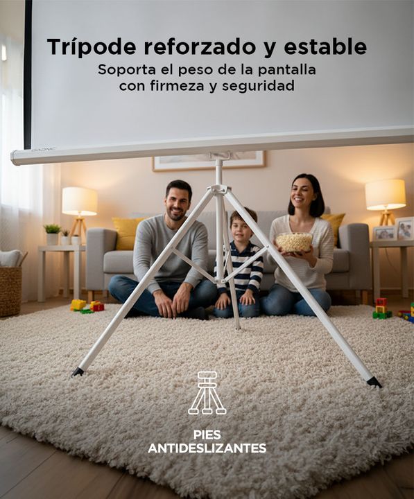 Pantalla Proyector Gadnic 100" + Tripode - Vista 4