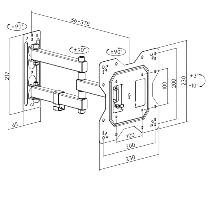 One Box Soporte Led Movil 23P A 43P OB-M24 - Vista 5