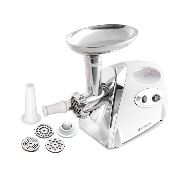 PICADORA DE CARNE SERIE DORADA SD9000 1800 WTS ACERO INOX INCLUYE ACCESORIO EMBUTIDOS - Vista 1