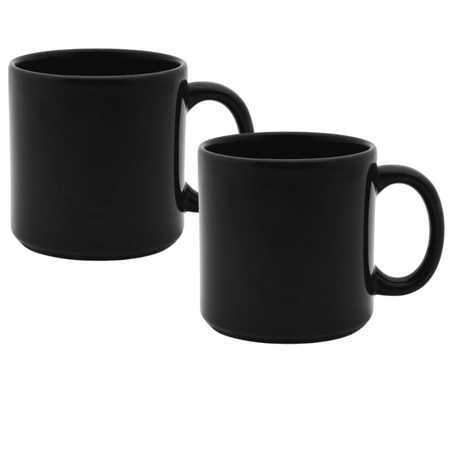 Recto - Set X2 Jarros 270 Cc Negro