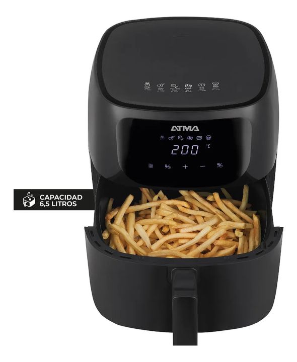 Freidora De Aire Digital Sin Aceite Atma Pro Fr60arbp 6,5l Color Negro - Vista 8