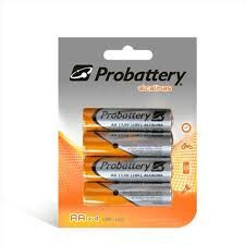 BLISTER DE PILAS ALCALINA PROBATTERY AA X4 UNIDADES 1.5V (PNAK-AA-4PB)
