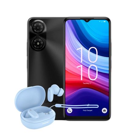 Combo Alcatel A31 Pro 3+64GB Gris + FlowBuds Celeste