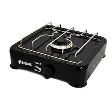 ANAFE BROGAS 8101 GAS NATURAL LOZA NEGRA 1 H. 1800 KCH C/VALVULA - 4602788 