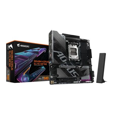 Mother Gigabyte B840M A ELITE WIFI6E DDR5 AM5 (Serie 7000/8000/9000)