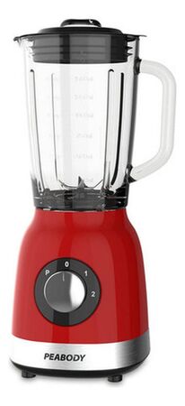 Licuadora Peabody Pe-ln810r Roja 2 Velocidades Jarra De Vidrio 1.75 Litros