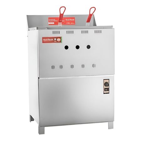 Freidora Automatica Sol Real 33 Lts Full Acero Inox Ge Gas Envasado