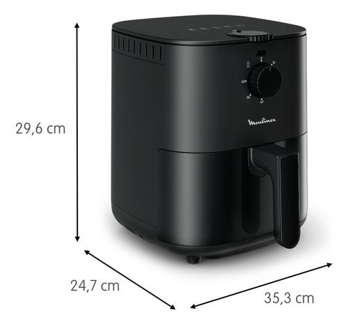 Freidora De Aire Moulinex Easy Fry Essential 3.5 L Negro Negro - Vista 4