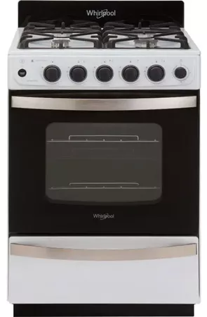 Cocina Multigas Whirlpool Wfb57Di 4 Hornallas 56 Cm Blanco