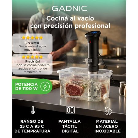 Roner Sous Vide Gadnic Urano 1100W Cocción Precisa