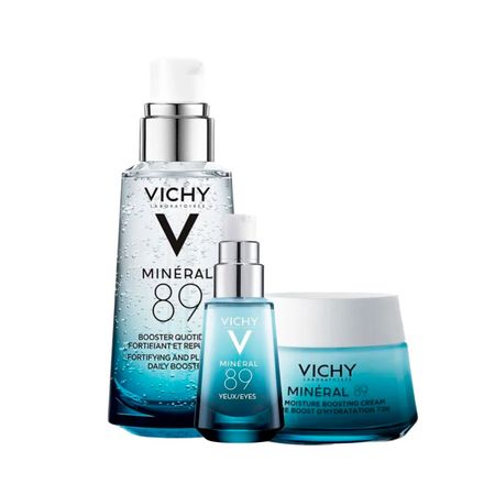 Set Mineral 89 Serum+Crema Sin Perfume+Contorno de ojos Vichy
