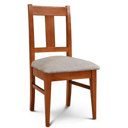 Silla de Comedor Euro lustre Cedro Tapizado Shot Antique Espacity