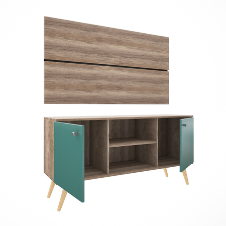 Rack Y Panel Con Soporte Hasta 42p Dl881nbe Nebraska Esmeralda Delos