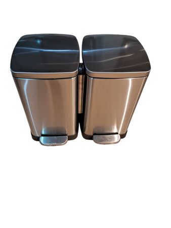 Cesto de Basura con Pedal Ezego Acero Inox 40L RM252