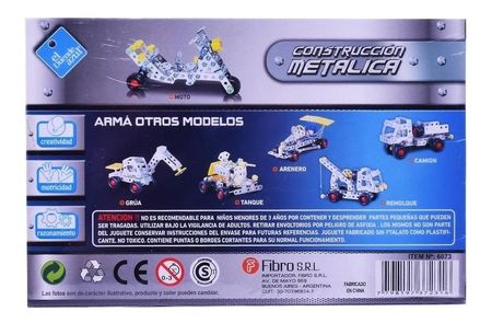 Juego de construcción metálica Moto (6073)