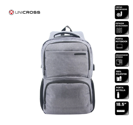 Mochila porta Notebook Unicross Soul 18" USB
